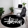 1 STKS Stussy Kantoor Ronde Vloerkleed, Antislip, Zacht en Duurzaam Kantoorvloerkleed voor Interieurdecoratie, Perfect voor Kantoor, Mooie Decoratie