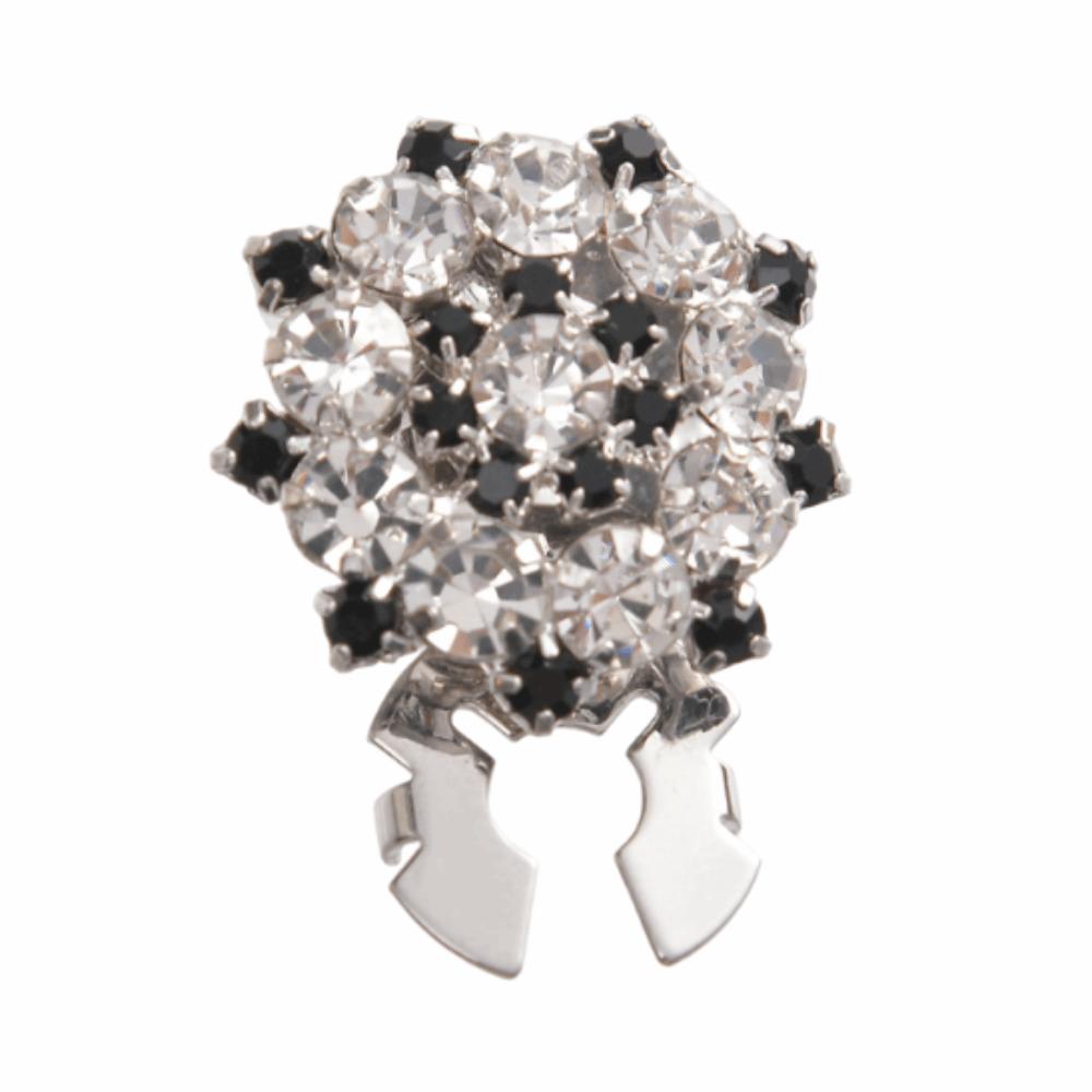Flower Rhinestone Button Covers Detachable Zinc Zinc Alloy Clip Button Durable Decorative Buttons  Gift