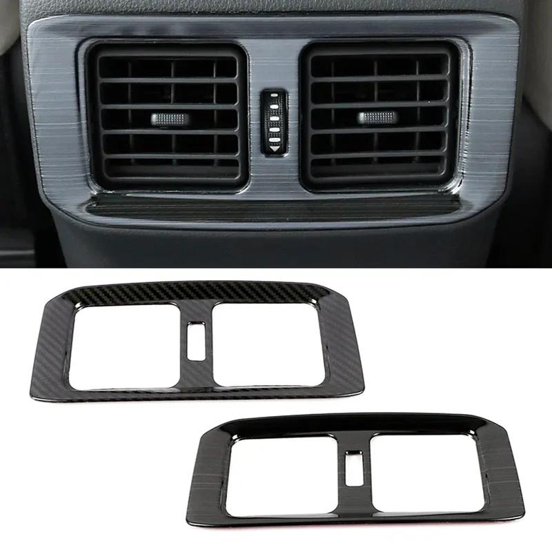 For Toyota Rav 4 Rav4 5 Gen -2025 Center Console Armrest Box AC Outlet Vent Flame Trim Stainless Steel Accessories