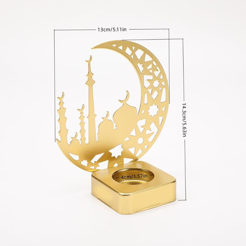 Ramadan Kareem Kerzenständer Dekorationen Muslimischer Kerzen Räucherstäbchenhalter Islamische Party Eid Mubarak Kerzenständer Tischornament Dekor