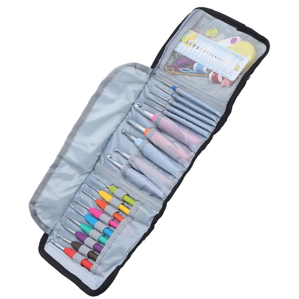 Crochet Hooks Extended Sweater Needle Colored Soft Handle Weaving Tools for Handicraft Lovers