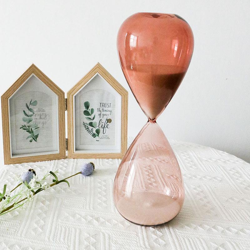 Hourglass Timer European Minimalist Creative Glass Water Drop Desktop Home Decor Ornament Gift