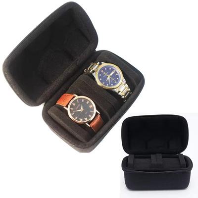 Přenosná EVA taška na hodinky 2/3/5/6/12 přihrádek Černý displej na řemínky hodinek Odolný nárazuvzdorný organizér držák na hodinky