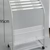 Newspaper & Magazine Display Stand with Brochure Holder for Office Organization and Storage