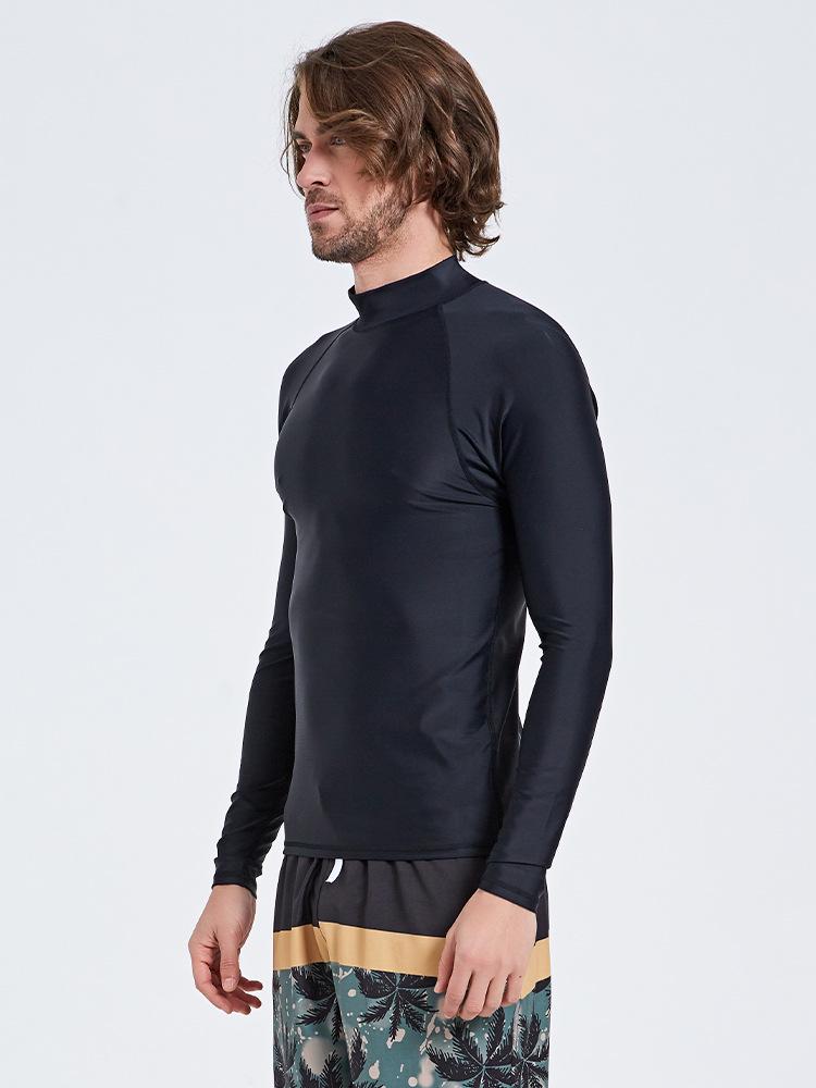 Shabate Men's Quick-Dry Diving Suit: Long Sleeve Sun Protection, Slim Fit, Jellyfish-Resistant Top for Snorkeling.