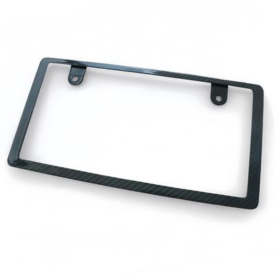 KICARYAJP Kohlefaser Kennzeichenhalter Universal Außenbereich Kundenspezifisches Auto Auto Außenbereich Kohlefaser Rahmen, Zubehörteile, Zubehör, (Vorderseite)