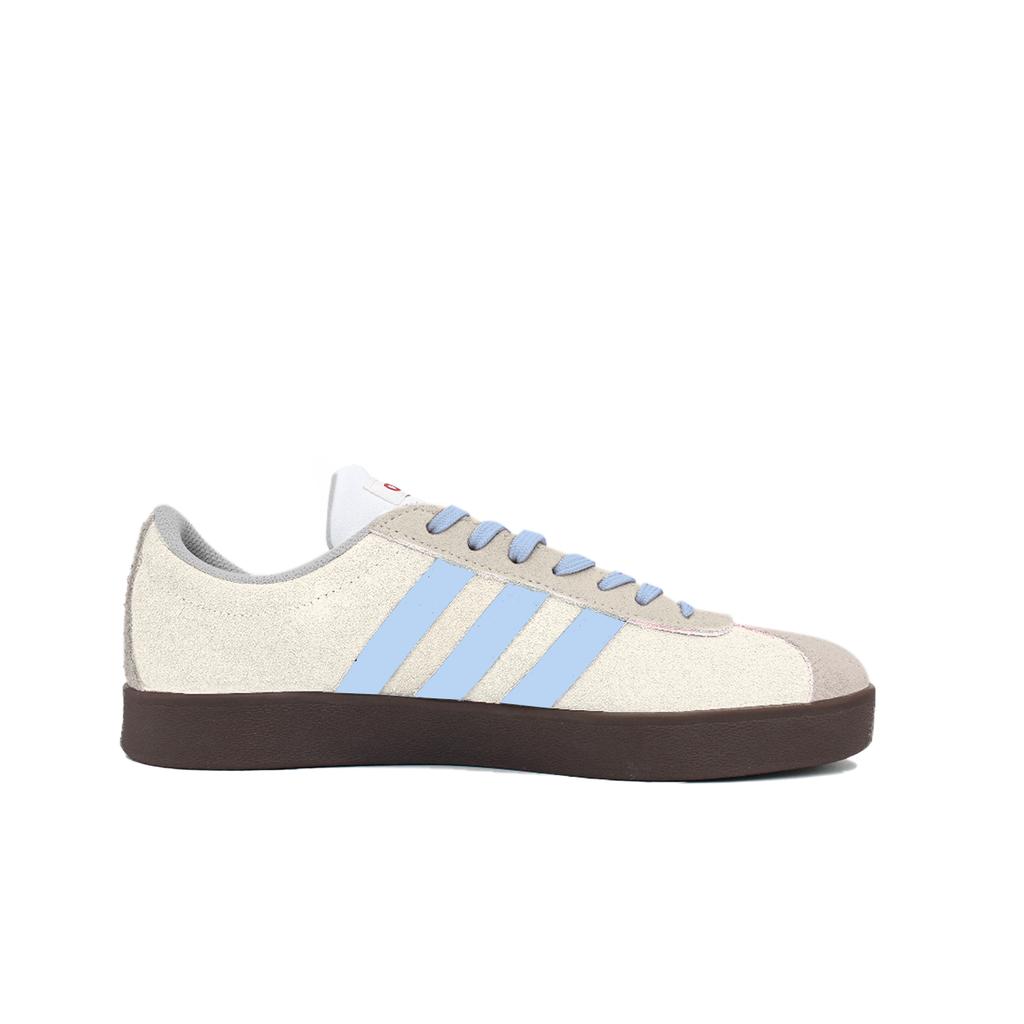 Adidas VL COURT 2.0 Cushioning Abrasion Resistant Cushioning, Wear Resistant Low top Skateboard Shoes Custard HQ1802(Team399-)