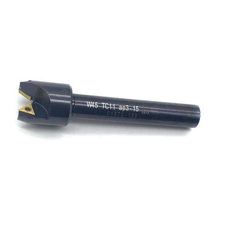 45° Chamfering Tool Holder for CNC - 90° Pipe Edge Deburring Blade (TC11 TC16 Compatible)