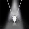 Bear Necklace Stainless Steel Jewelry Fashion Jewelry Fine Silver Color for Women Girls and Valentine Birthday Party Gift Super