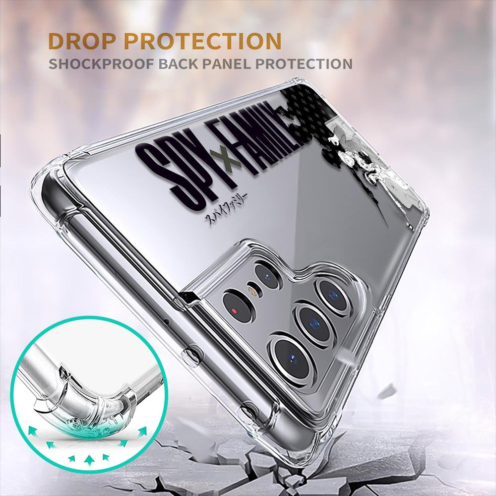 Spy X Family Anime Manga Phone Case For Samsung S10 S20 Fe S21 S22 S8 S9 Plus S21ultra S22ultra Shockproof Soft Cover Coque Capa