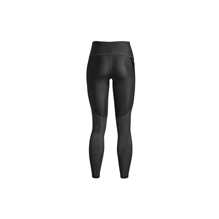 Under Armour Mid Rise Training Compression Fitness Pants Women Bottoms Gray 1369258-010