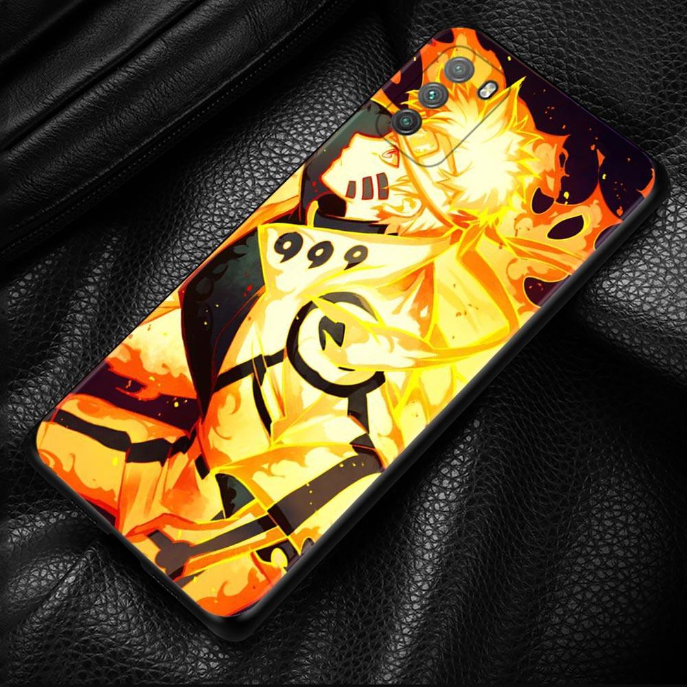 Naruto Anime Phone Case For Xiaomi Poco X3 NFC M3 M4 Pro F3 GT Mi 12 10T Note 10 11 Lite 11T Pro 9T CC9 Cover Silicone Coque