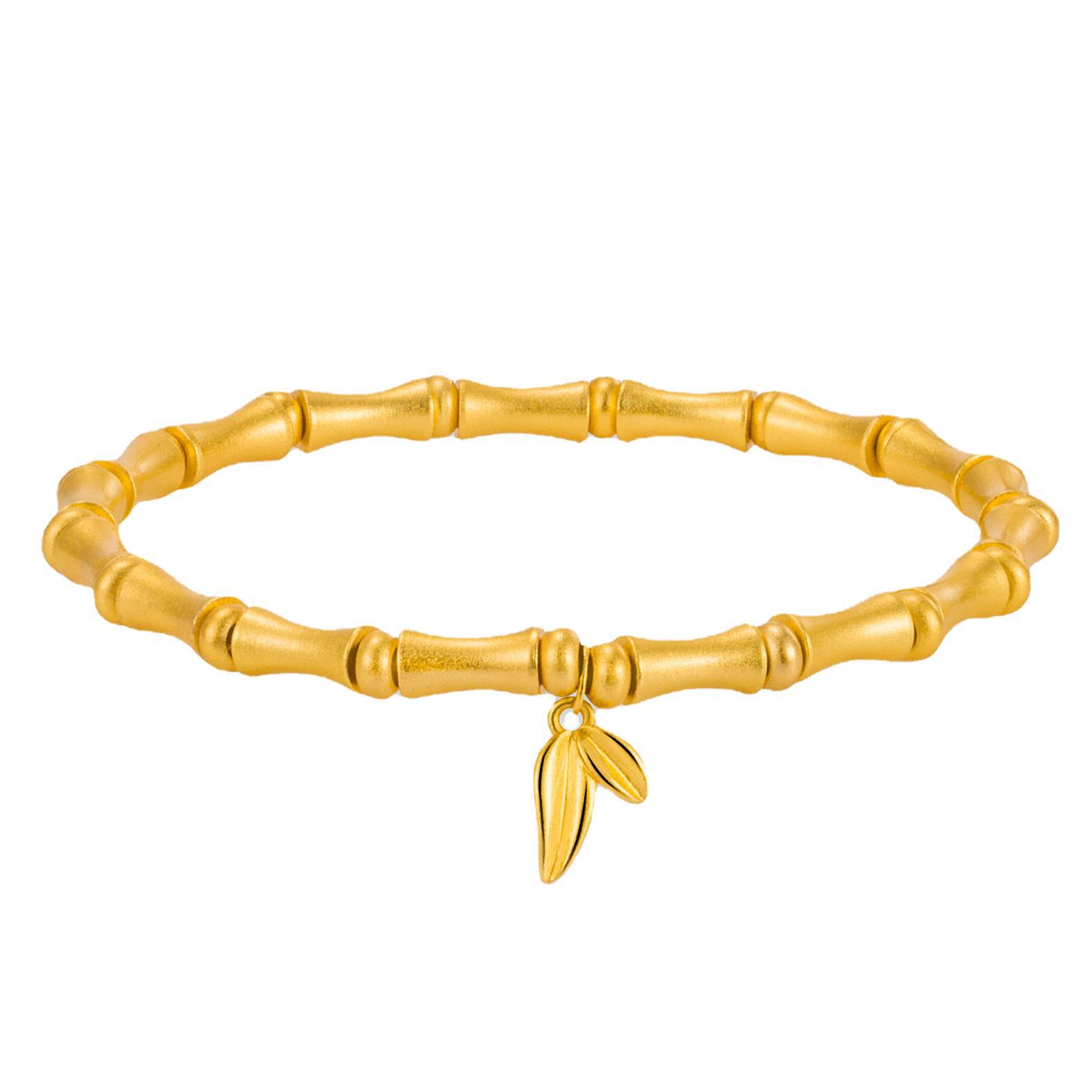 

Бамбуковый браслет 17 бамбуковый дизайн, классический простой и модный, подходящий золотой