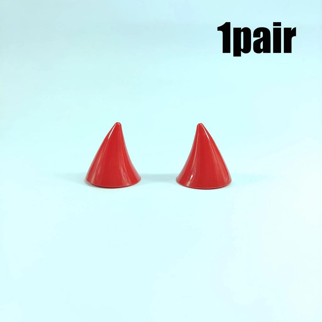 1-20 Pairs of Motorbike Helmets Male and Female Models Devil Horns Decoration E-bike Helmets Suction Cup Decoration