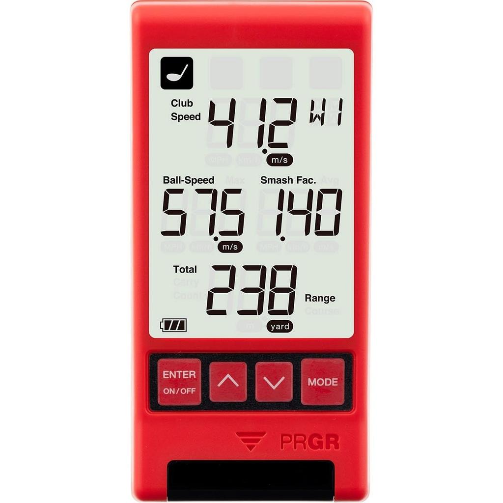 PRGR Pro Gear Speed Gun Speed Measuring Instrument RED EYES POCKET Red Eyes Pocket Compatible with Genuine Product HS-130 Golf, Baseball, Soccer,