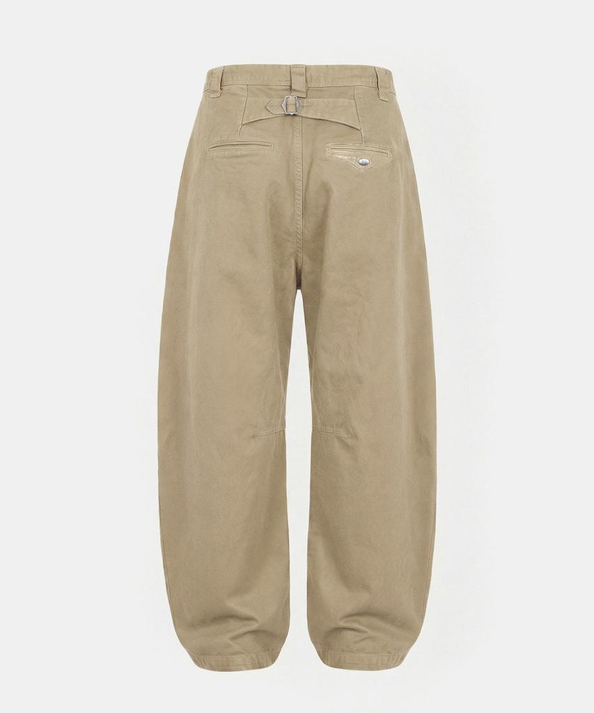BADBLOOD Mystic Formal Curved Chino Pants - Beige