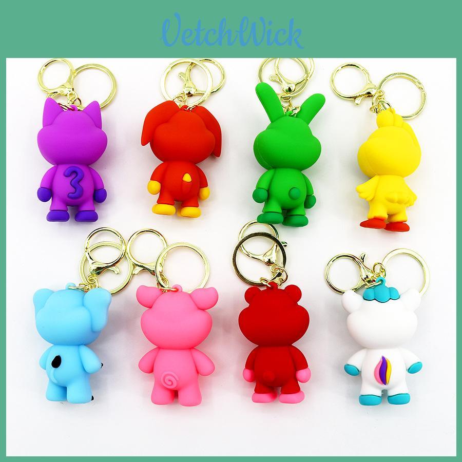 Smilingcritters Bobi Spielzeit 3 Niedlicher Tier Schlüsselanhänger Großmaul Monster Anhänger Lila