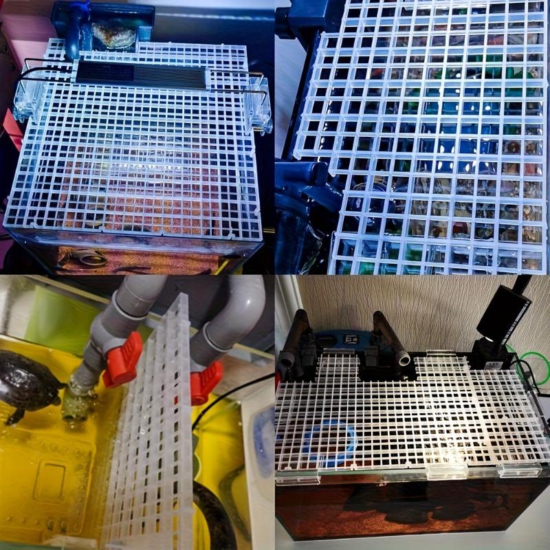 8pcs Thickened Water Tank Isolation Plates Adjustable and Cut Plastic Aquarium Bottom Grid Plate Fish Tank Board & Divider Tray