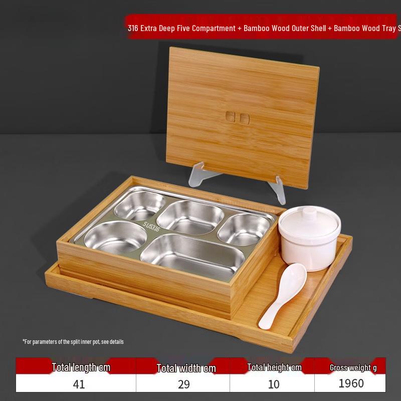 Высококачественная partitioned bento box из нержавеющей стали DM304/316