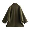 Women's Woolen Single-breasted Lapel Jacket Coat - European & American Style 2025