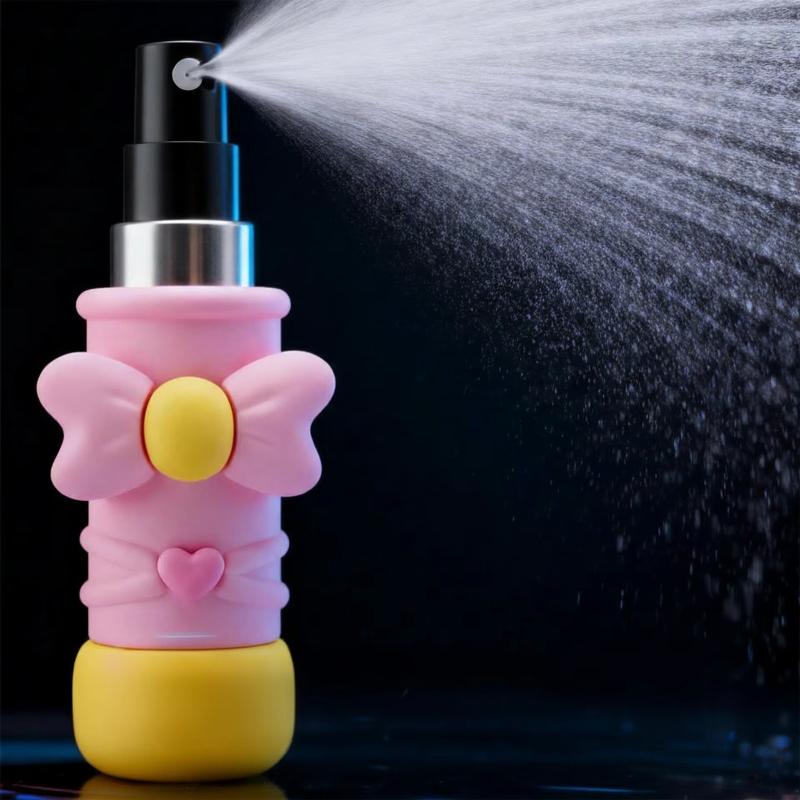 Portable Refillable 5Ml Heart Wand Spray Bottle Mini Makeup Hydrating Atomizer Travel Size Dispenser Daily Beauty Outdoor Use