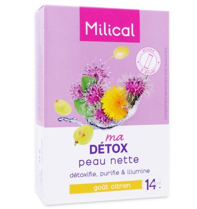 Milical ma Détox peau nette 14 sticks goût citron