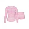 Skims Womens/Ladies Fair Isle Plush Pointelle Logo Loungewear Set