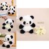 Cute Panda Fairy Plush Doll Keyring With Dresses And Floral Decor For Bag Decor