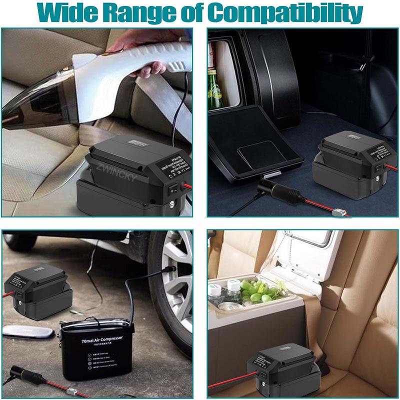18V To 5-13V Step Down Converter For Makita/Dewal/Milwauke/Bosch/Einhel 18V Battery Cigarette Lighter Adapte Voltage Regulator