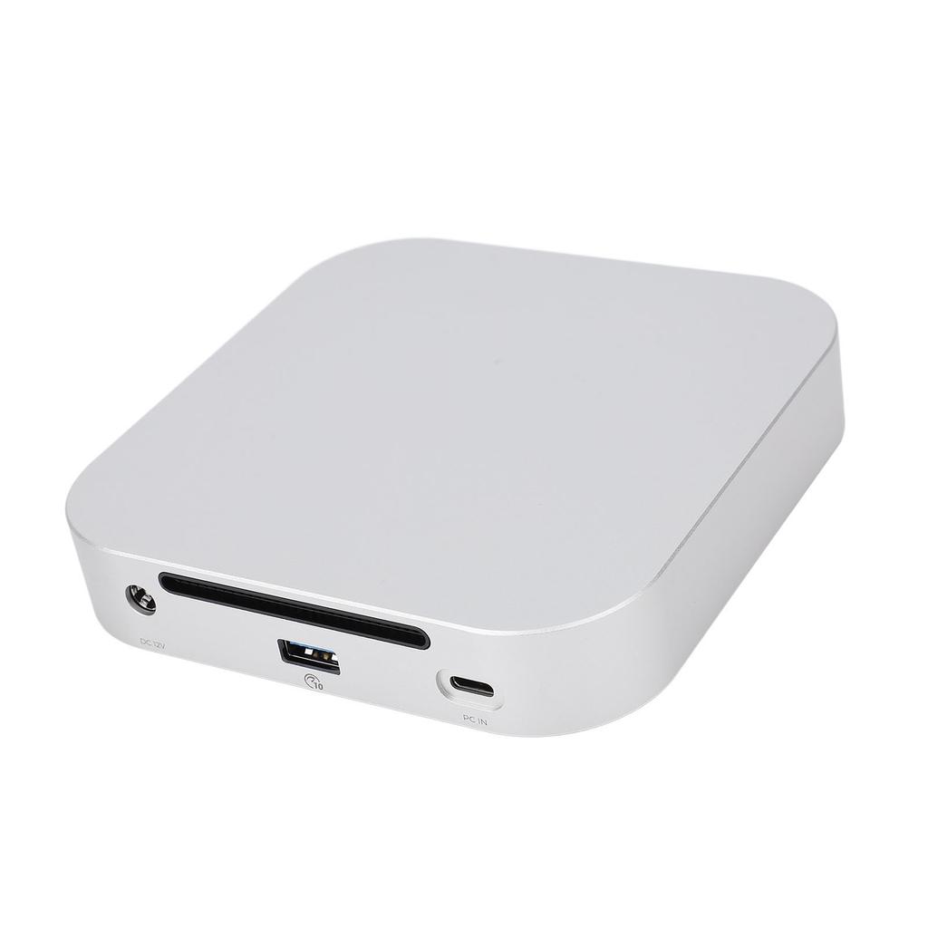 for Mac Mini M4 Dock Aluminum Alloy Stand and Hub for M4 Pro 2024 with 10Gbps USB Ax3 M.2SSDx2