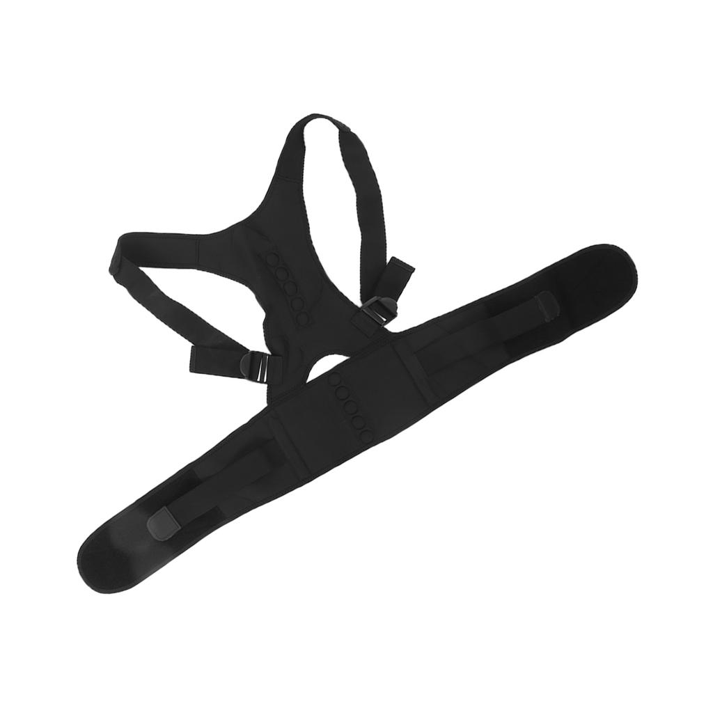 Back Brace Posture Corrector Comfortable Breathable Body Trainer for Adults ChildrenBlack M