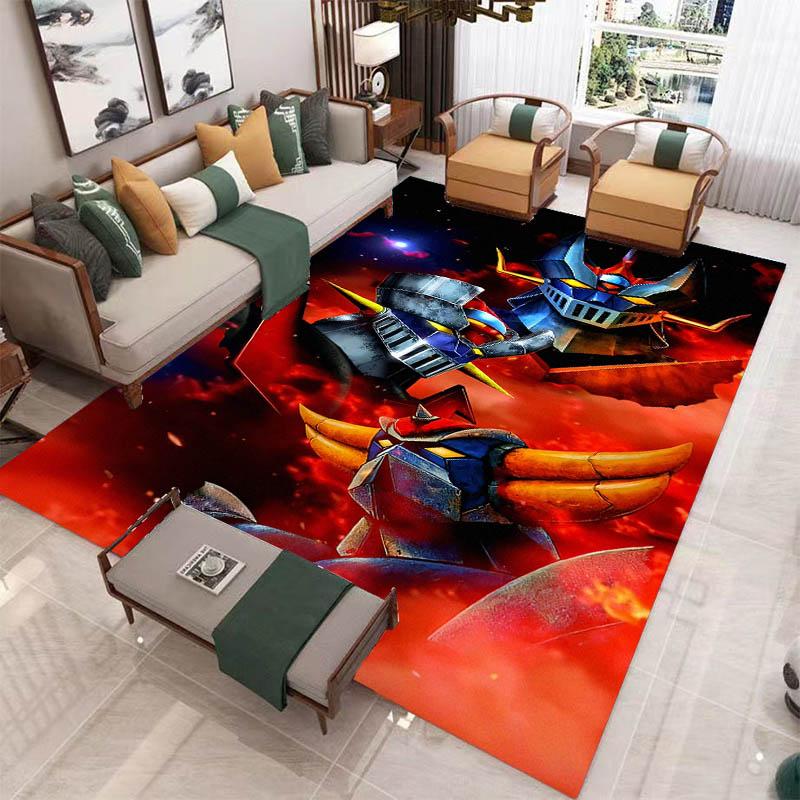 Tapis 3D OVNI ROBO GRENDIZER GOLDORAK Tapis antidérapant Tapis d'extérieur Tapis de zone Tapis de décoration pour la maison la chambre à coucher Tapis pour chambre à coucher Cadeau d'anniversaire