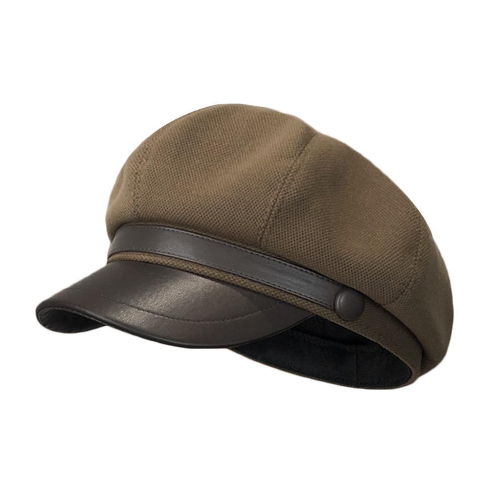 

Ветрозащитная восьмиугольная кепка художника винтажная кепка газетчика тыква модная панама для женщин кофейный