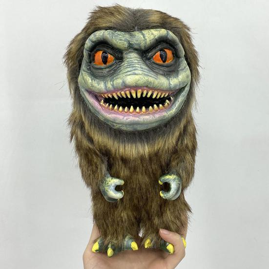 Critters Prop Doll Creative Horror Scary Festive Touch Big Eyes Mouth Halloween Ornament