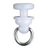 20pcs/pack White Curtain Track Pulley Silent Curtain Track Glider  Straight Curtain Tracks