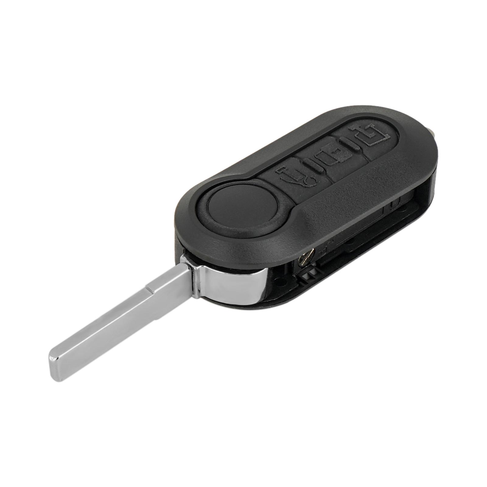 3 Buttons Remote Flip Car Key Fob Case Shell for Fiat Ducato Peugeot Boxer Citroen Relay IVECO DAILY + Flip Blade Replacement 3 Button