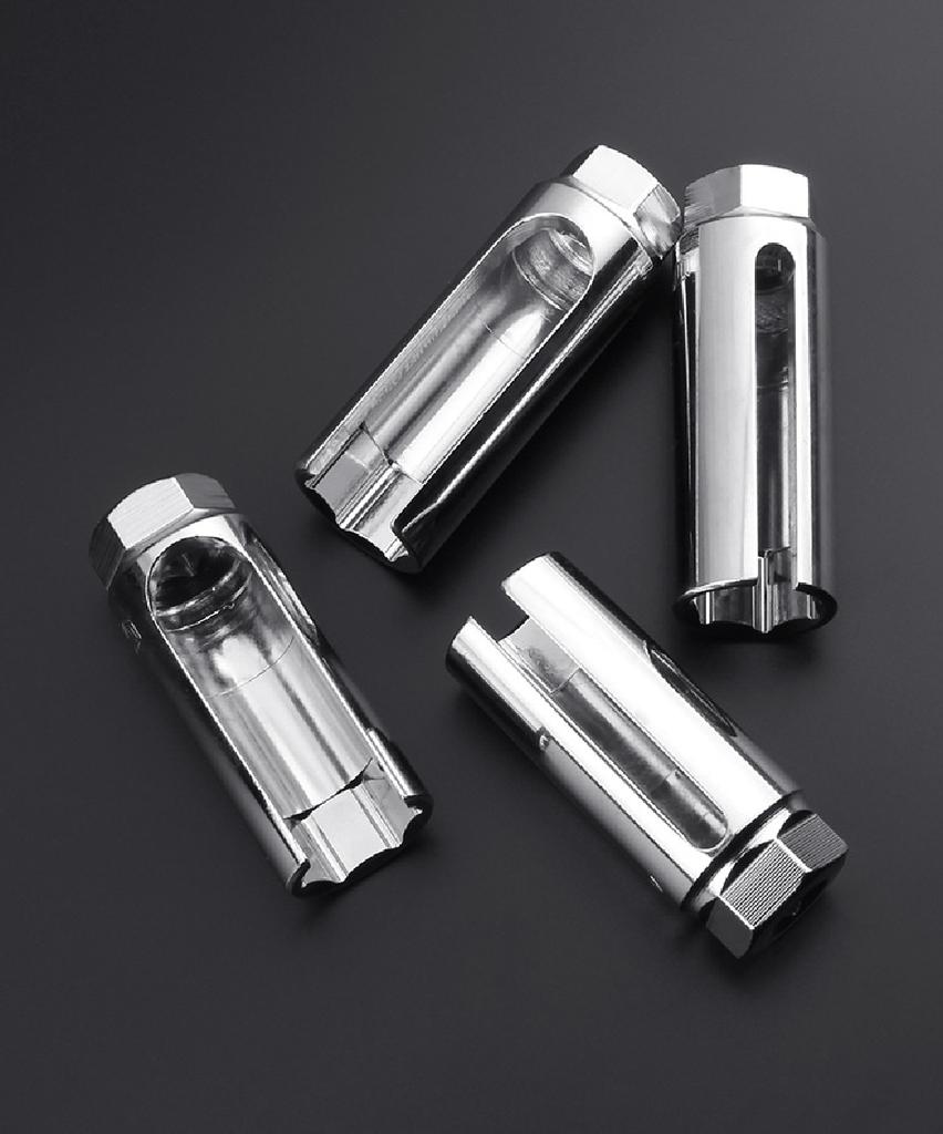 Universal 22mm Auto Lambda Sauerstoffsensor Steckschlüssel Ausbau Einbauwerkzeug CR-V Stahl Für 1/2" & 3/4" Antrieb 8mm/20mm Schlitz