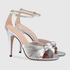 Fashion 2025 New Front Rear Strap Slingback Stiletto Heel Sandals Gold Knot Open Toe Sandals Women Novelty Sandal Solid Color Fashion