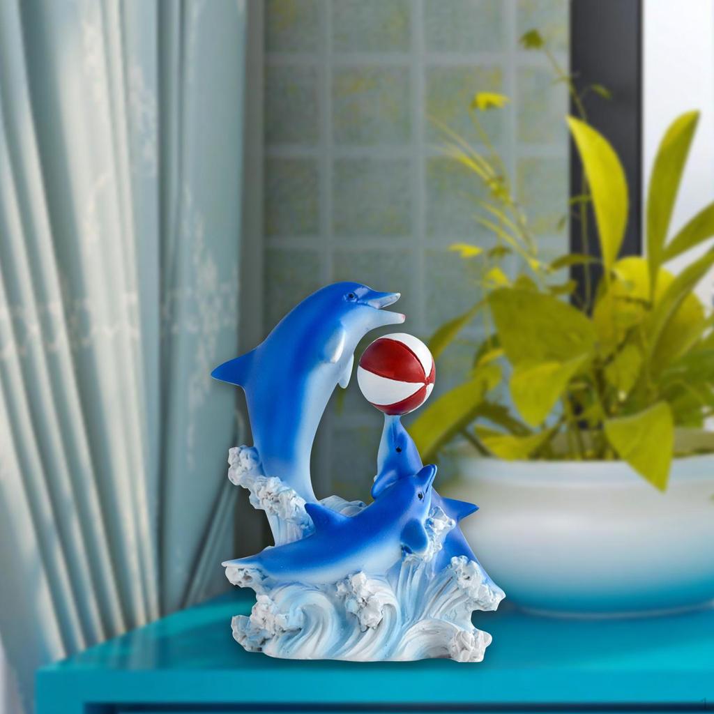 Delphin Statue Figurine Sammeln Dekorationen Schreibtisch Kuchen Topper Harz Figur Meer Tier Skulptur