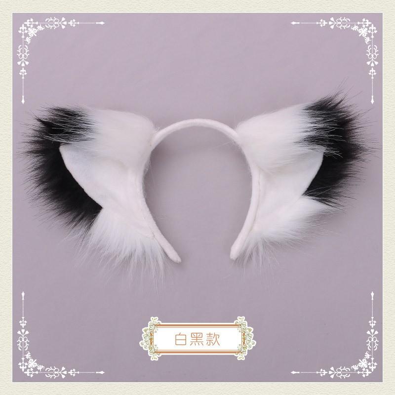 Fluffy Fox Ears Headband Cosplay Accessory Halloween Party Costume Women Men Cute Animal Ear Hair Band