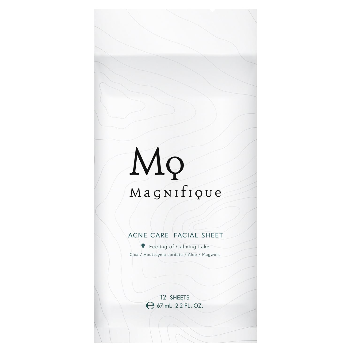 

Magnifique Acne Care Facial Sheets 12 sheets magnifique KOSE [Quasi-drug] (with wipe-off lotion) белый