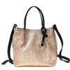 Cuco Metallic Knob Handle 2-Way Mini Tote Bag 2553111003 PK Gold (329)