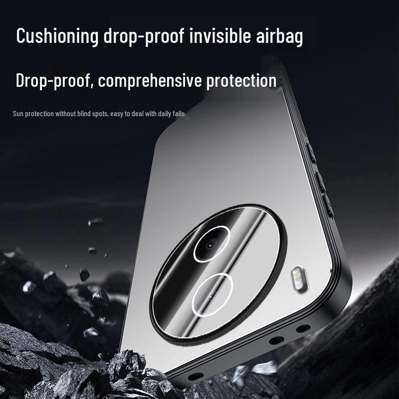 VIVO Y600 Pro Frosted Metal Phone Case with Heat Dissipation and Lens Protection for Men and Women