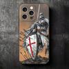 Crusades Knights Templar Soft Phone Case for iPhone 16 16E 17 Air 15 Pro Max 14 Plus 13 Mini 11 12 7 Black Cover Back Shell