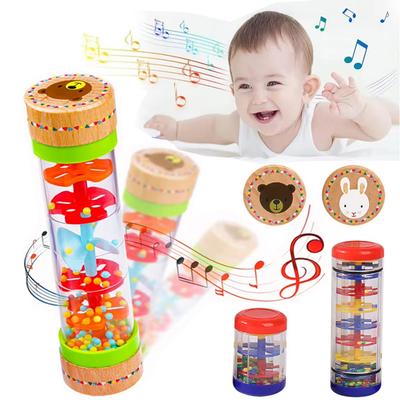 Jouets Pluie Bébé Bâton de Pluie pour Bébés 0 6 12 Mois Hochet Nouveau-né Jouet Bâton de Pluie Instrument de Musique Jouets Sensoriels Montessori