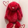 Jellycat Red Bonnie Bunny Plush Toy With Short Fur For Kids And Collectors