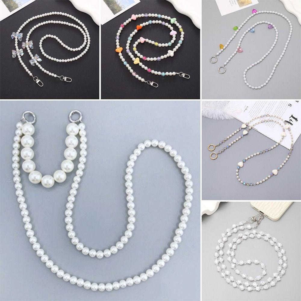 Sling Crossbody Chain Beaded Pearl Strap Doll Chain Fashion Mobile Phone Lanyard