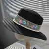 French elegance pearl flat top top hat women's spring summer vacation seaside sun hat straw hat flat edge hat