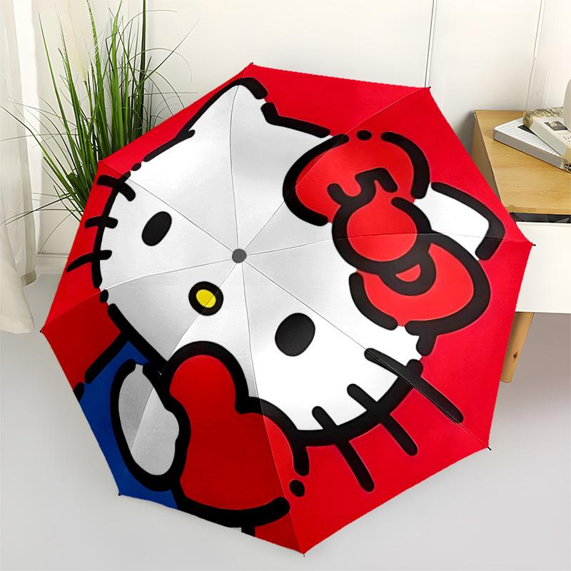 

1pc Hello Kitty Automatic Cute Umbrella 8-Bone Design Compact Gear for Outdoor Travel, Perfect Holiday Gift yy251230059