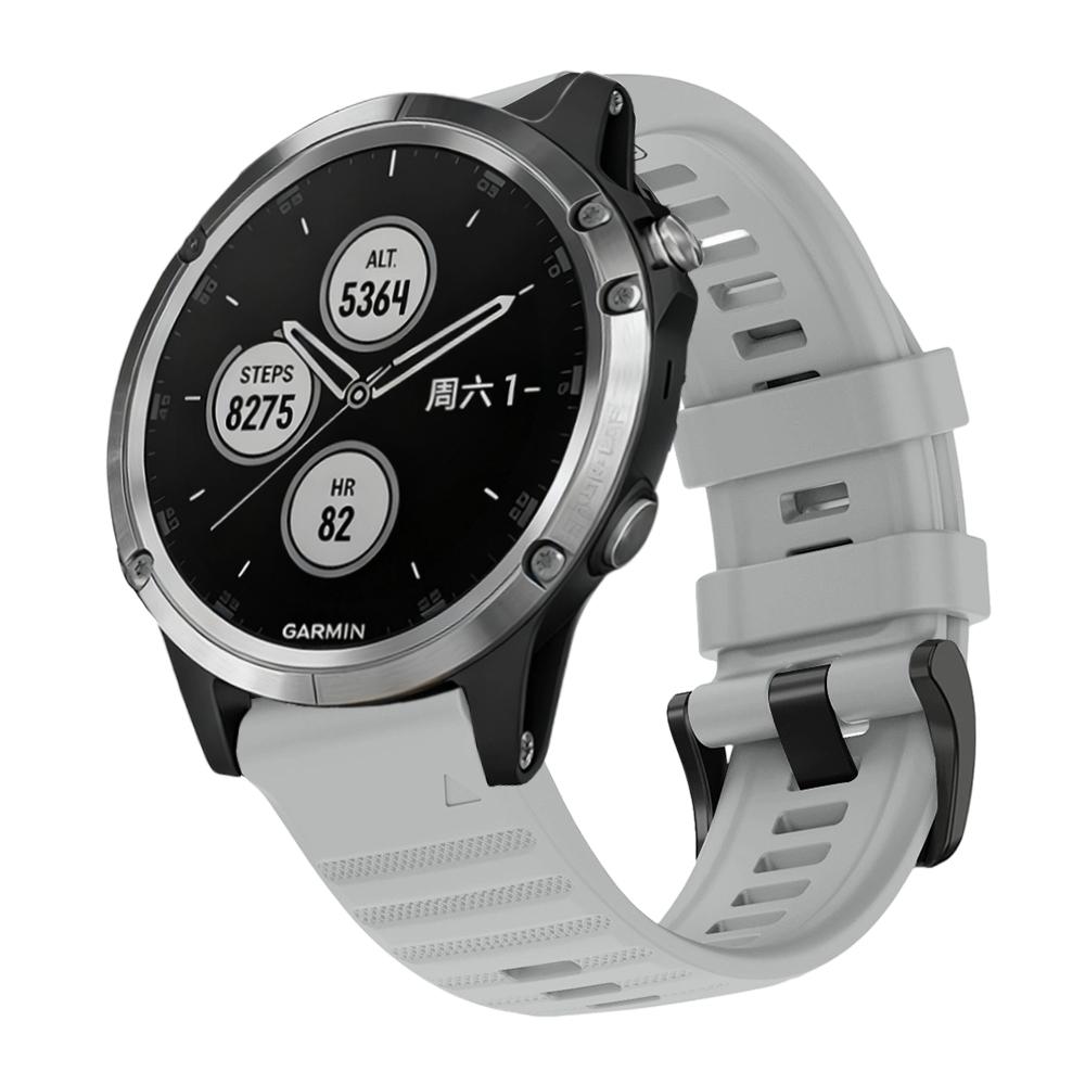 22/26mm Quick Fit Watch Strap for Garmin Fenix 5/Fenix 8Pro 47/51MM Waterproof Silicone Sports Watch Strap for Garmin Fenix 5